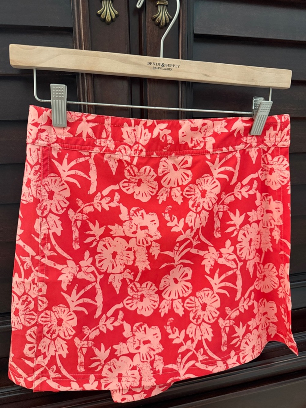 RipSkirt Hawaii‎ Floral Wrap Skirt Adjustable Hook Loop X-Small XS